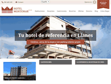 Tablet Screenshot of hotelmontemarllanes.com